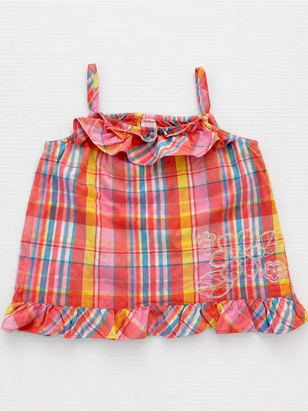 OshKosh Madras Plaid Sundress Size 4T